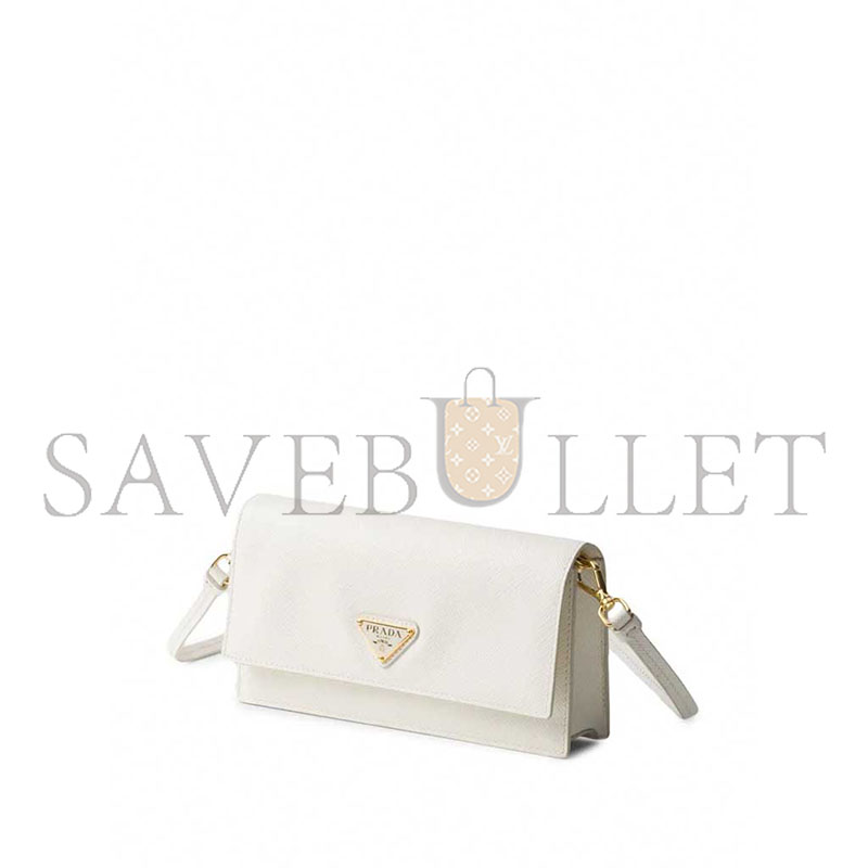 PRADA TRIANGLE LOGO LEATHER MINI BAG 1NF059 (18*9.5*3cm)
